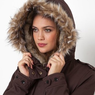 B.young Faux Fur Lined Parka