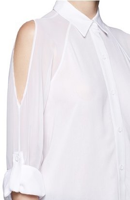 Nobrand 'Gibson' sheer open shoulder blouse