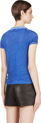 IRO Cobalt Blue Faded Mariza T-Shirt