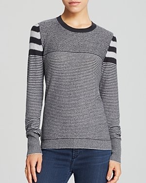 Aqua Sweater - Multi Stripe Cashmere