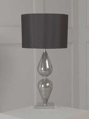 Pied A Terre Teardrop glass base table lamp