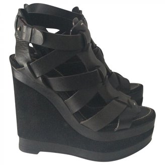 Barbara Bui Black Leather Heels