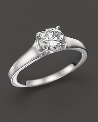 Bloomingdale's Certified Diamond Solitaire Engagement Ring in 14K White Gold, .50 ct. t.w.