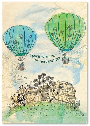 Americanflat Touch The Sky Green And Blue Print Art