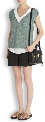 3.1 Phillip Lim Womens Shoulder Bags Pashli Mini Navy Leather Satchel