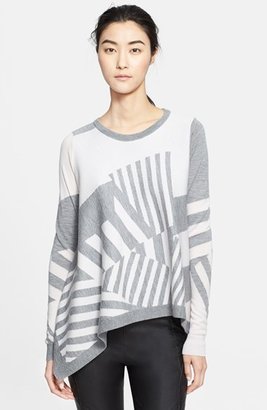 Thakoon Stripe Asymmetrical Sweater