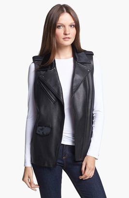 Veda Genuine Calf Hair & Leather Vest