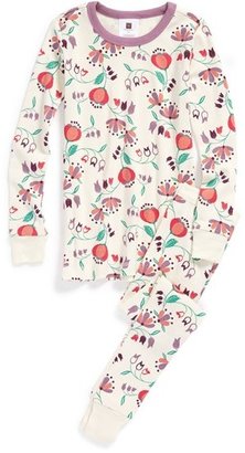 Tea Collection 'Tulpengarten' Two-Piece Fitted Pajamas (Baby Girls)