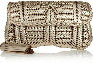 Anya Hindmarch Rossum woven leather clutch