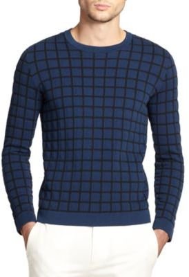 Theory Grid-Patterned Sweater