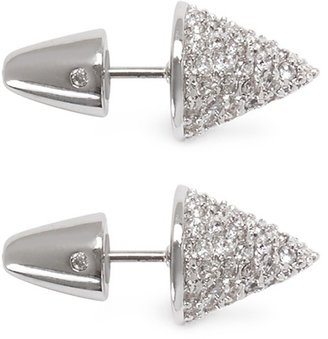 Eddie Borgo Crystal pavé cone earrings