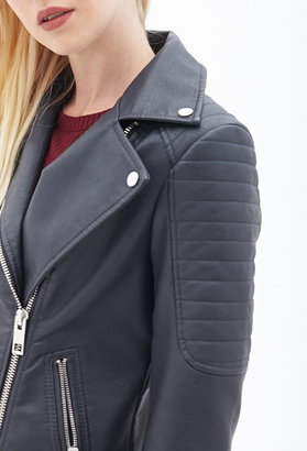 Forever 21 Quilted Moto Jacket
