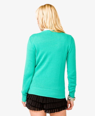 Forever 21 Ribbed Cable Knit Sweater
