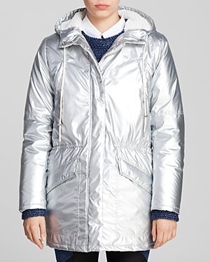 Maje Silver Parka - Bloomingdale's Exclusive
