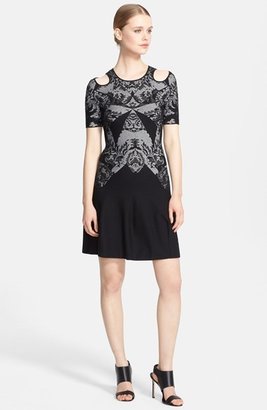 McQ Lace Detail Jacquard Dress