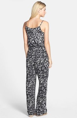 French Connection 'Island Storm' Print Wide Leg Jumpsuit