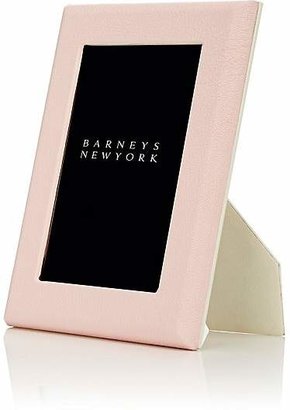 Barneys New York Pebbled Leather 5" x 7" Picture Frame - Pink