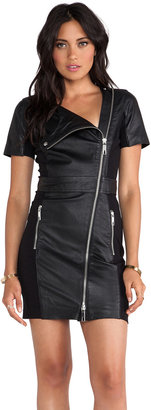Rachel Zoe Auburn Leather Dress