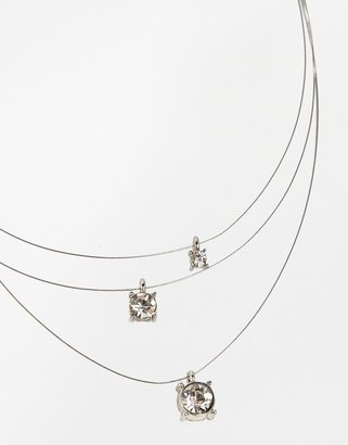 ASOS Illusion Crystal Choker Necklace