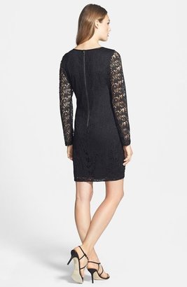 Marc New York 1609 Marc New York by Andrew Marc Lace Shift Dress (Regular & Petite)
