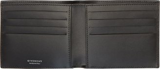 Givenchy Black Ostrich Leather Bifold Wallet