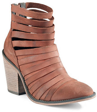 Free People Hybrid Leather Multi-Strap Boots