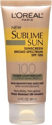 L'Oreal Sublime Sun Advanced Sunscreen SPF 100 Lotion, 3.0 Ounce