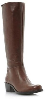 R vianni ladies THORAH - TAN Contrast Back Insert Leather Riding Boot