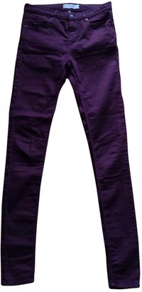 Topshop burgundy skinny jeans