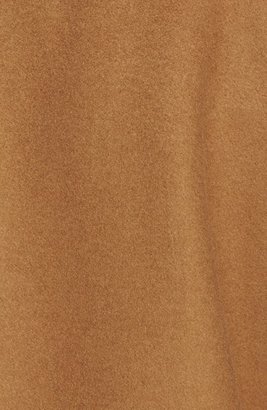 Marc by Marc Jacobs 'Francoise' Leather Trim Wool Short Coat