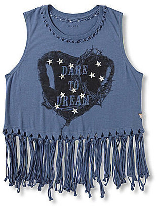 GUESS Dare To Dream Fringe Crop Top