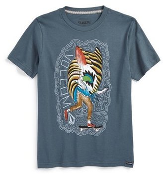 Volcom 'Tiger Man' Slim Fit Organic Cotton T-Shirt (Big Boys)