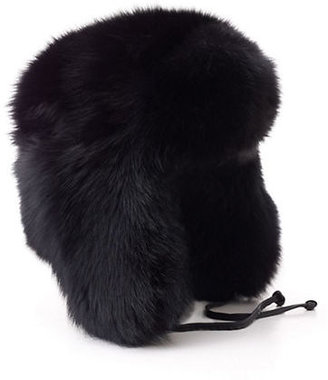 HBC Hudson'S Bay Company Black Fox Fur Chapka