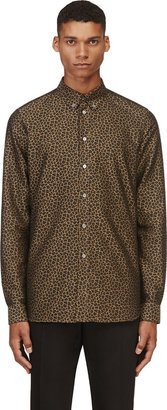 Paul Smith Umber Leopard Print Shirt