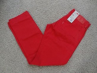 Levi's NWT 511 Slim Trouser Jester Red Herring Mens Size 31X32 $64