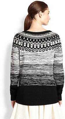 Milly Space-Dyed Fairisle Sweater