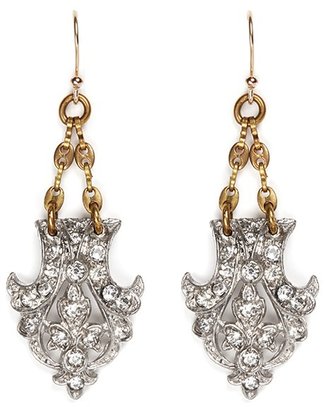 Art Deco dress clip earrings
