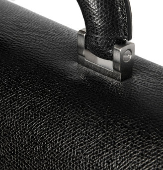 Valextra Cross-Grain Leather Briefcase