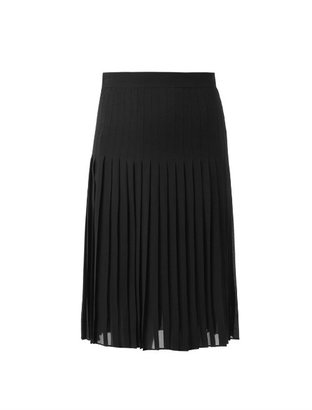 Givenchy Pleated crepe midi skirt