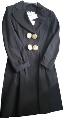 Luella Black Polyester Coat