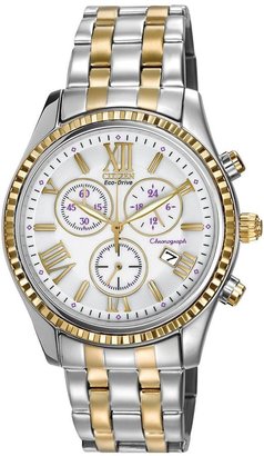 Citizen Eco-Drive Stainless Steel and Gold Tone Ladies Watch