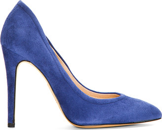 IRO Blue Suede Pointed Pumps