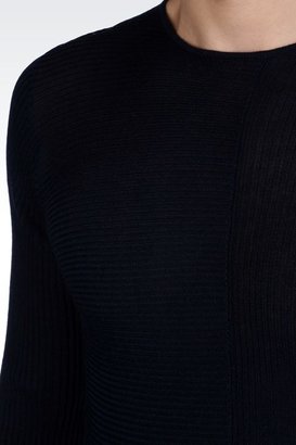Giorgio Armani Sweater In Ribbed Cotton/Viscose