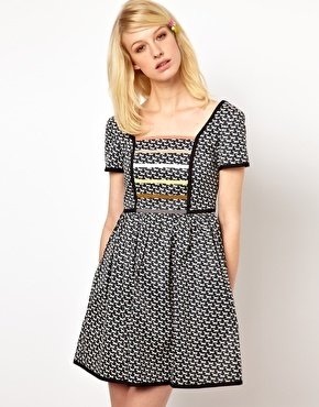 Orla Kiely Dress in Come Fly with Me Print