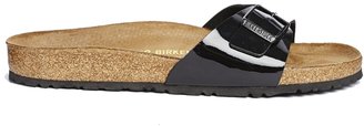 Birkenstock Madrid Black Patent Flat Sandals