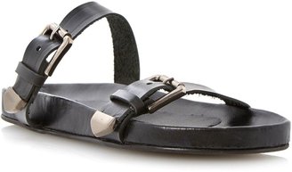 Bertie Jac double buckle footbed sandals