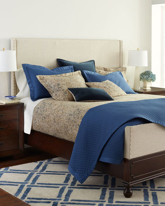 Ralph Lauren Corso Campania Blue Velvet Pillow, 15" x 20"