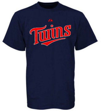 Majestic Men's Big and Tall Minnesota Twins Official Wordmark T-Shirt