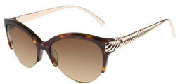 David Yurman Waverly Sunglasses, Tortoise/Gold