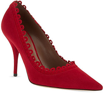 Tabitha Simmons Sofia pointed suede court shoes